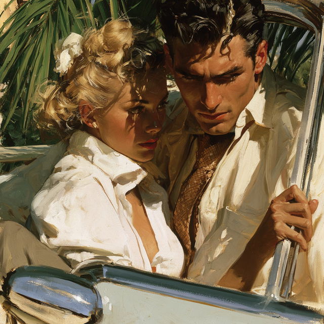 Tom Lovell style, Midjourney V8.2, render 1 of 4