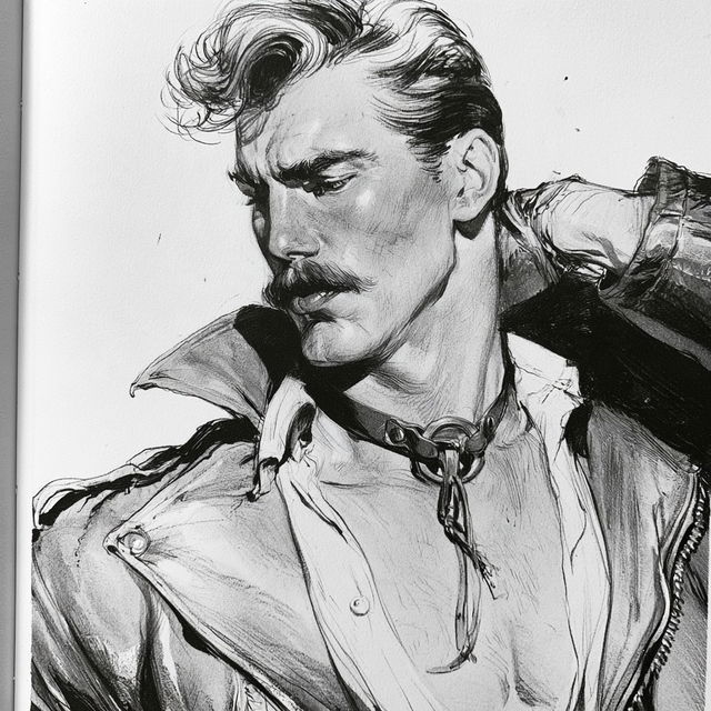 Tom of Finland style, Midjourney V8.2, render 4 of 4
