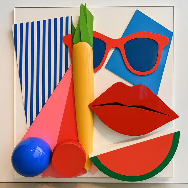Tom Wesselmann style, Midjourney V8.2, render 1 of 4