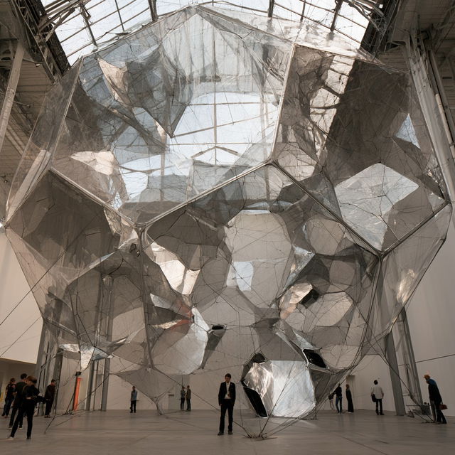 Tomas Saraceno style, Midjourney V8.2, render 1 of 4