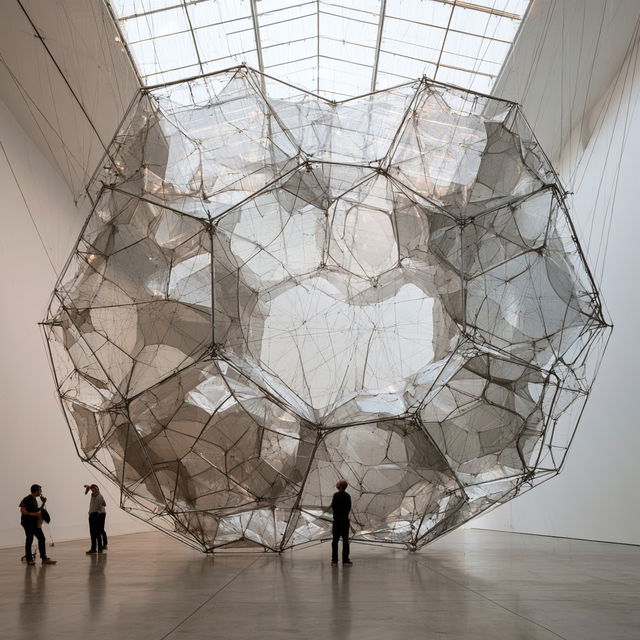 Tomas Saraceno style, Midjourney V8.2, render 4 of 4