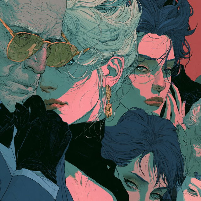 Tomer Hanuka style, Midjourney V8.2, render 4 of 4
