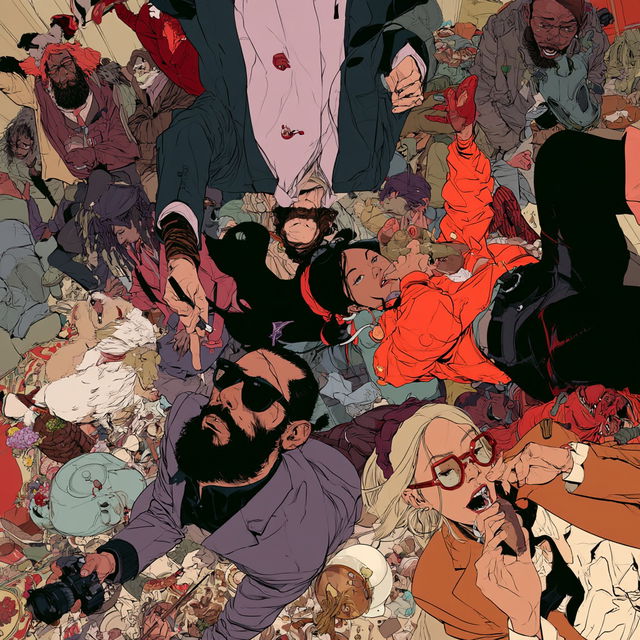 Tomer Hanuka style, Midjourney V8.2, render 3 of 4