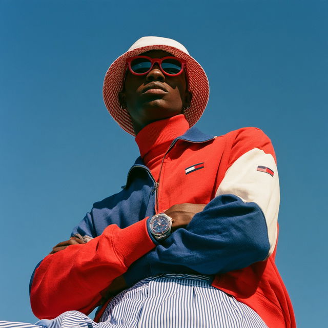 Tommy Hilfiger style, Midjourney V8.2, render 2 of 4