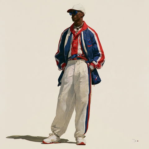 Tommy Hilfiger style (Fashion designers), Midjourney V8.2