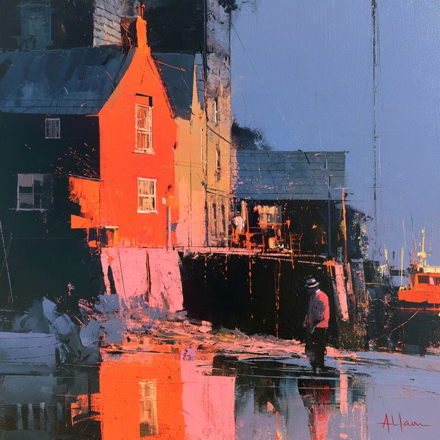 Tony Allain style, Midjourney V8.2, render 4 of 4