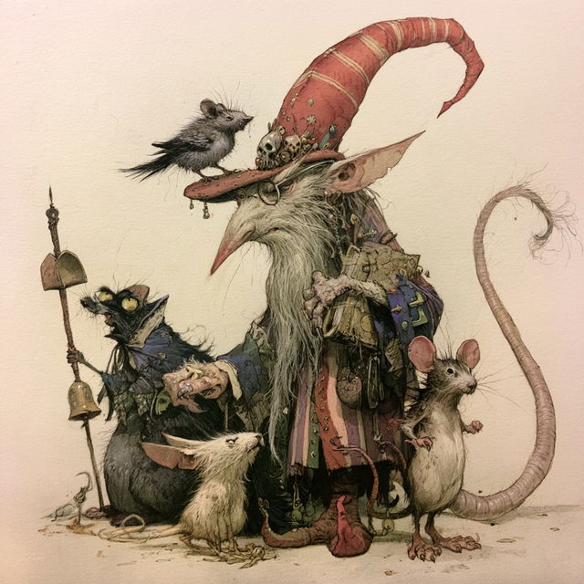 Tony DiTerlizzi style, Midjourney V8.2, render 1 of 4