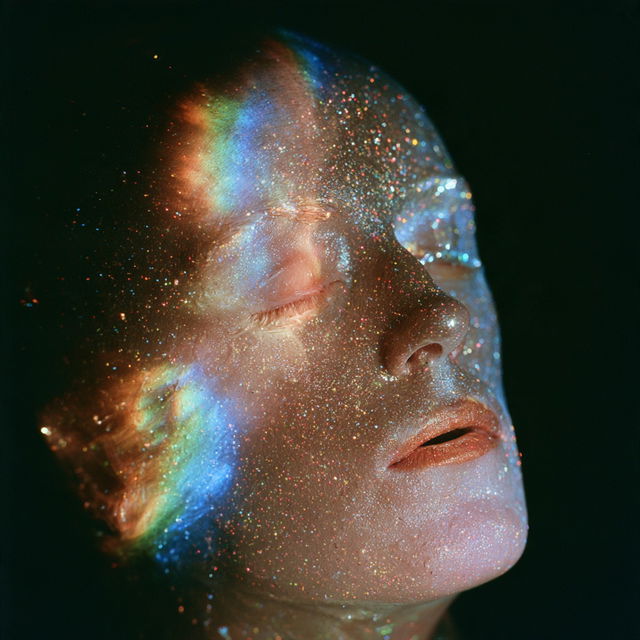 Tony Oursler style, Midjourney V8.2, render 2 of 4