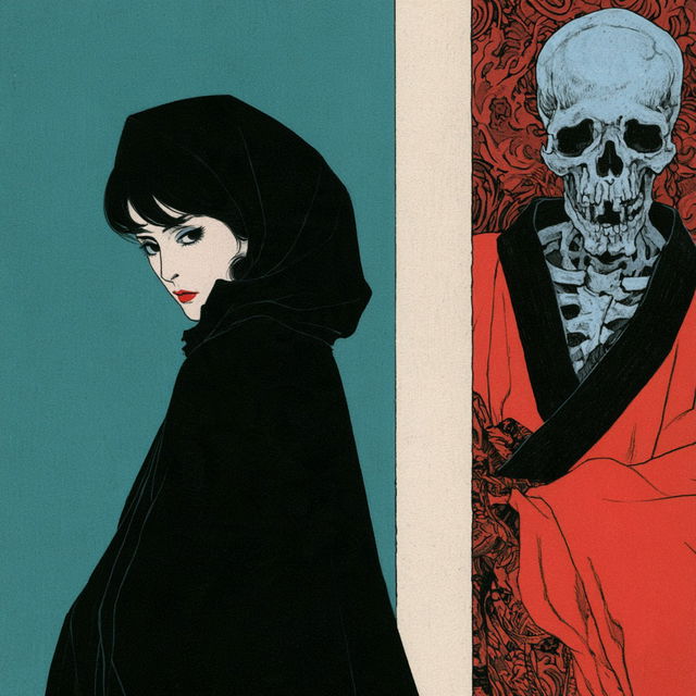 Toshio Saeki style, Midjourney V8.2, render 4 of 4