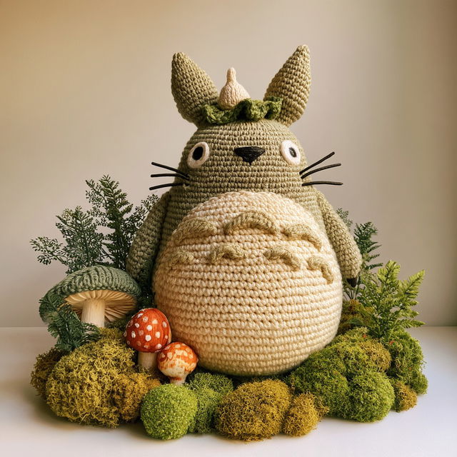 Totoro style, Midjourney V8.2, render 4 of 4