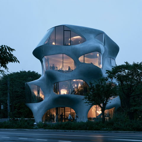 Toyo Ito style (Architects), Midjourney V8.2