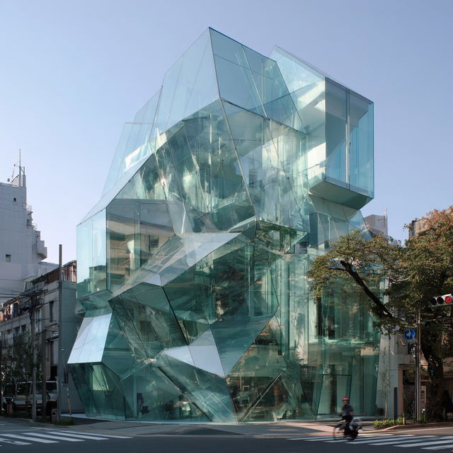 Toyo Ito style, Midjourney V8.2, render 4 of 4