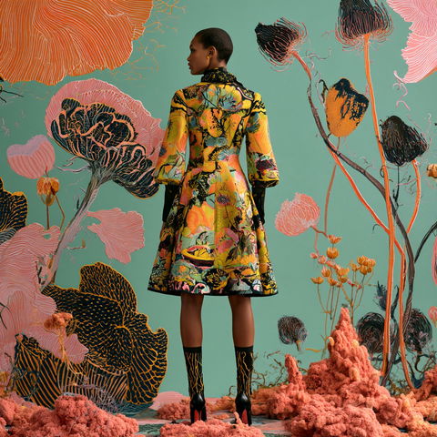 Tracy Reese style (Fashion designers), Midjourney V8.2