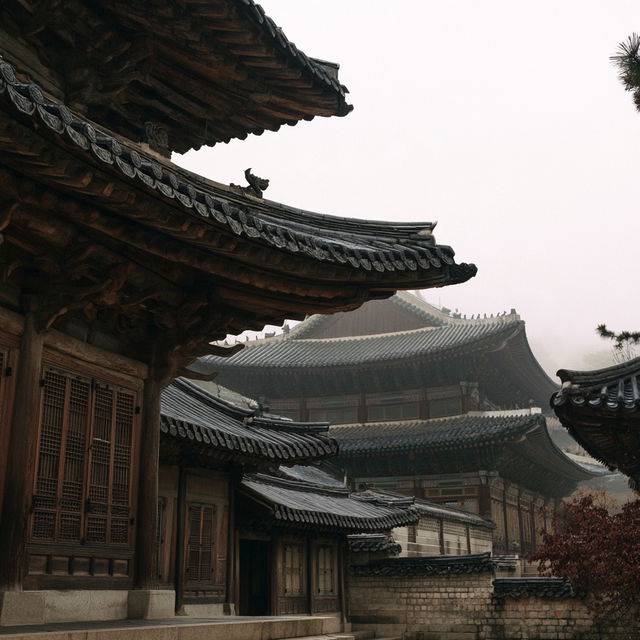 Traditional Korean architecture style, Midjourney V8.2, render 2 of 4