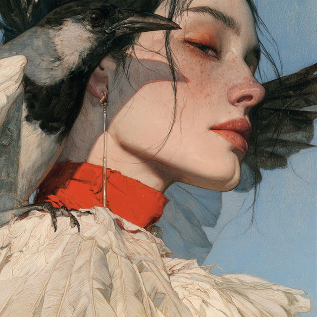 Tran Nguyen style, Midjourney V8.2, render 1 of 4