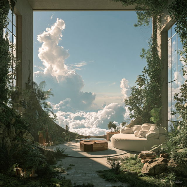 Tranquil atmosphere style, Midjourney V8.2, render 4 of 4