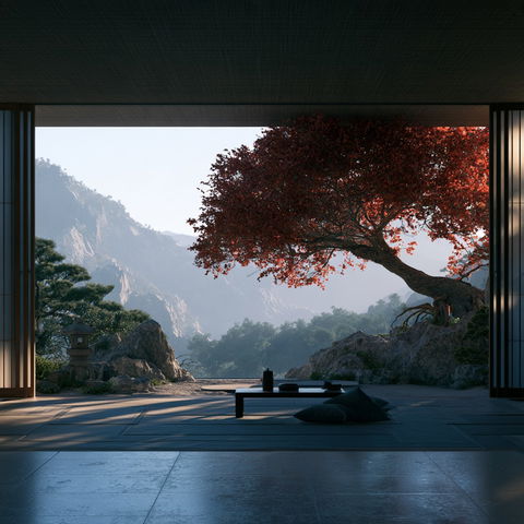 Tranquil atmosphere style (Modifiers), Midjourney V8.2