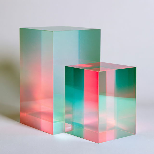 Translucent colors style, Midjourney V8.2, render 4 of 4