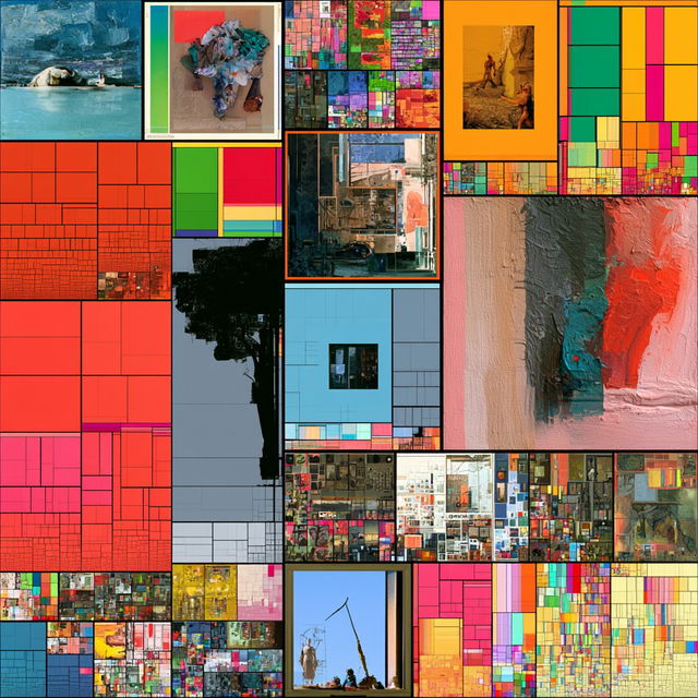 Treemap style, Midjourney V8.2, render 4 of 4