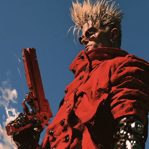 Trigun style (Titles), Midjourney V8.2