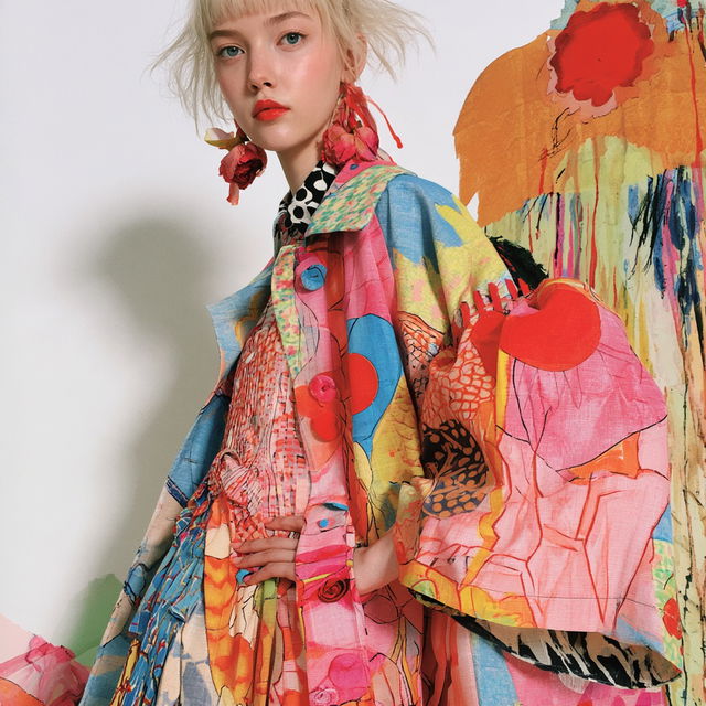 Tsumori Chisato style, Midjourney V8.2, render 3 of 4