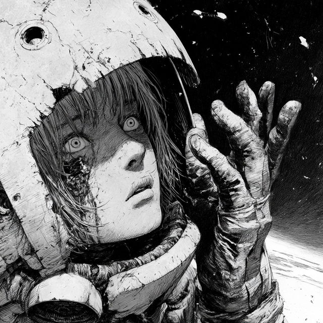 Tsutomu Nihei style, Midjourney V8.2, render 2 of 4