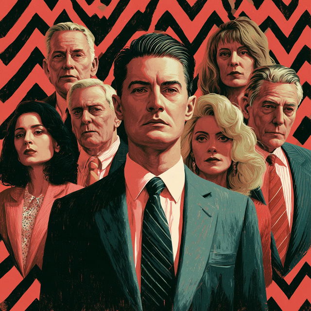 Twin Peaks style, Midjourney V8.2, render 2 of 4