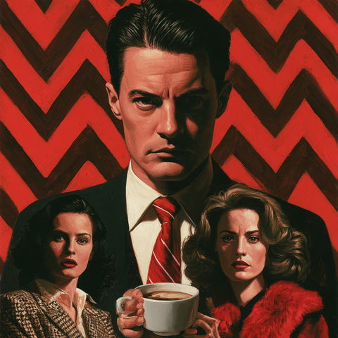Twin Peaks style (Titles), Midjourney V8.2