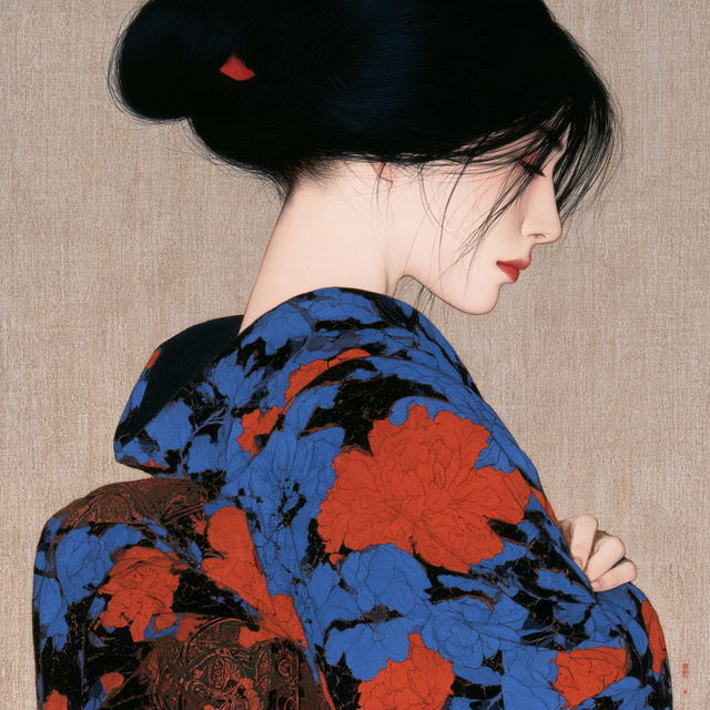 Uemura Shoen style, Midjourney V8.2, render 2 of 4