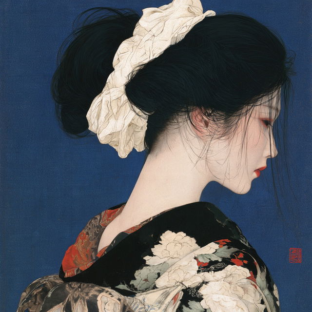 Uemura Shoen style, Midjourney V8.2, render 1 of 4