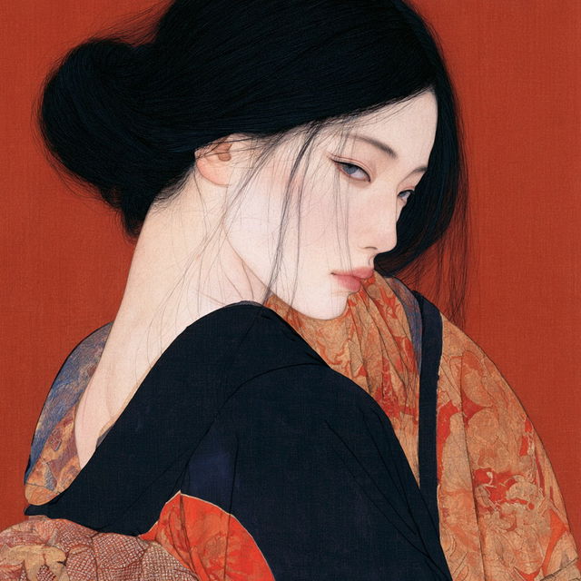 Uemura Shoen style, Midjourney V8.2, render 4 of 4