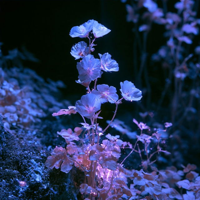 Ultraviolet photography style, Midjourney V8.2, render 4 of 4