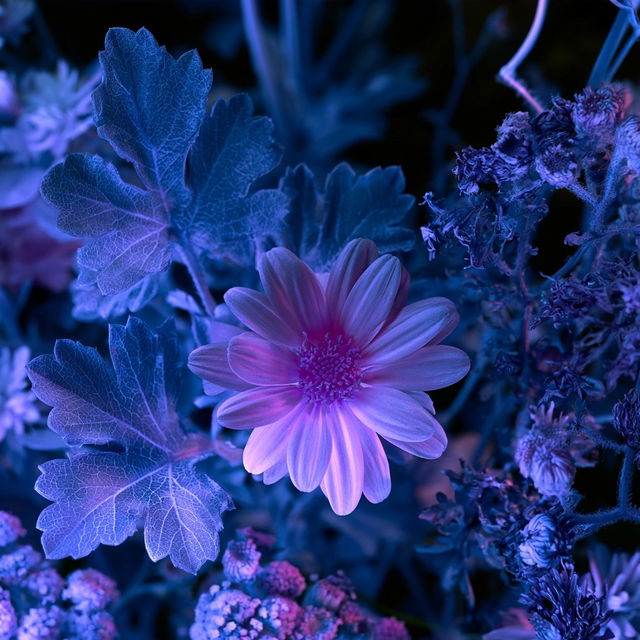 Ultraviolet photography style, Midjourney V8.2, render 3 of 4