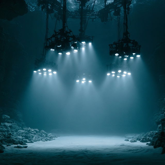 Underwater lighting style, Midjourney V8.2, render 3 of 4