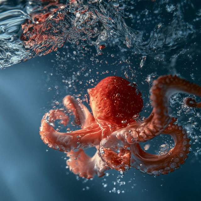 Underwater photography style, Midjourney V8.2, render 3 of 4