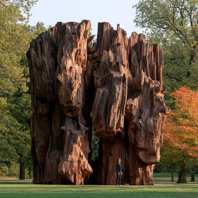 Ursula von Rydingsvard style, Midjourney V8.2, render 2 of 4