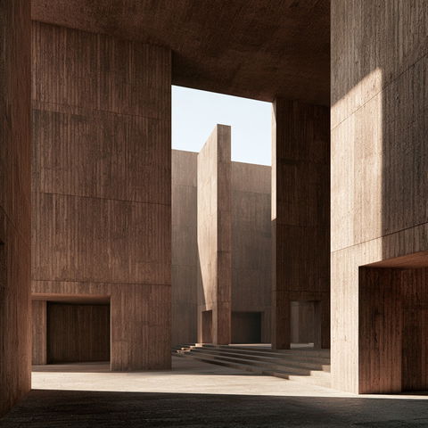 Valerio Olgiati style (Architects), Midjourney V8.2