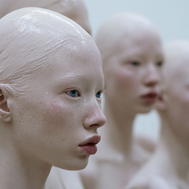 Vanessa Beecroft style, Midjourney V8.2, render 2 of 4