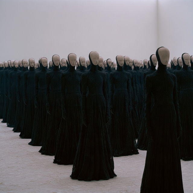 Vanessa Beecroft style, Midjourney V8.2, render 3 of 4