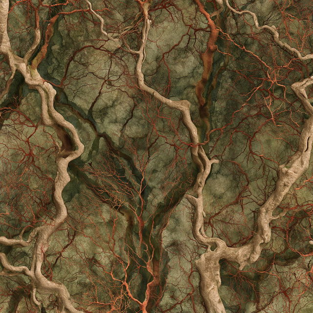 Veined texture style, Midjourney V8.2, render 2 of 4