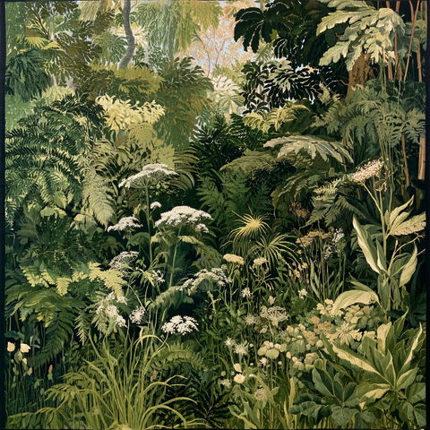 Verdure tapestry style (Techniques), Midjourney V8.2