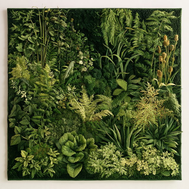 Verdure tapestry style, Midjourney V8.2, render 4 of 4