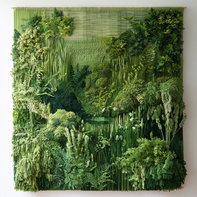 Verdure tapestry style, Midjourney V8.2, render 2 of 4