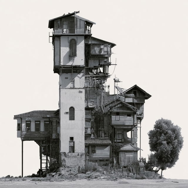 Vernacular architecture style, Midjourney V8.2, render 3 of 4