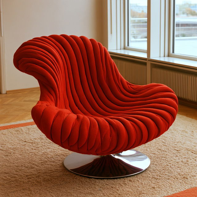 Verner Panton style, Midjourney V8.2, render 4 of 4