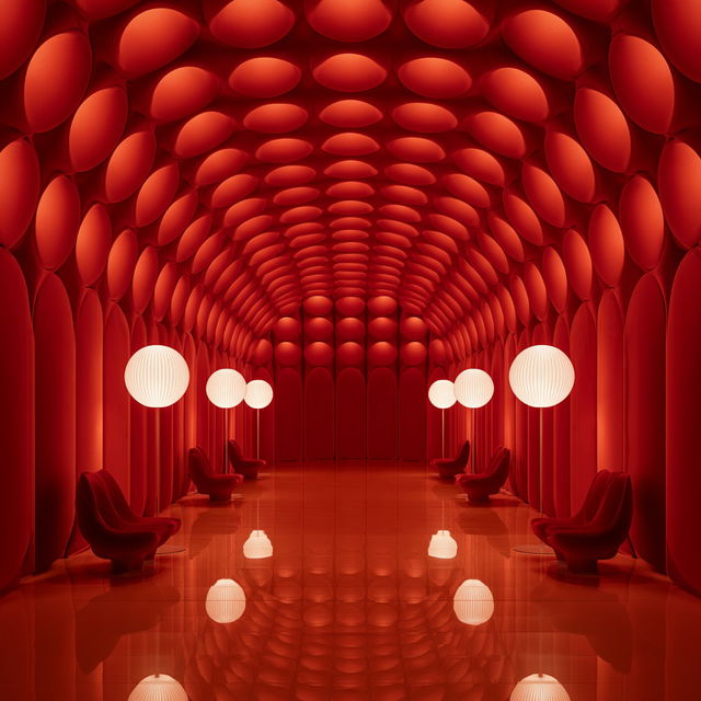 Verner Panton style, Midjourney V8.2, render 3 of 4
