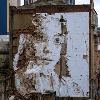 Vhils style, Midjourney V8.2, render 4 of 4