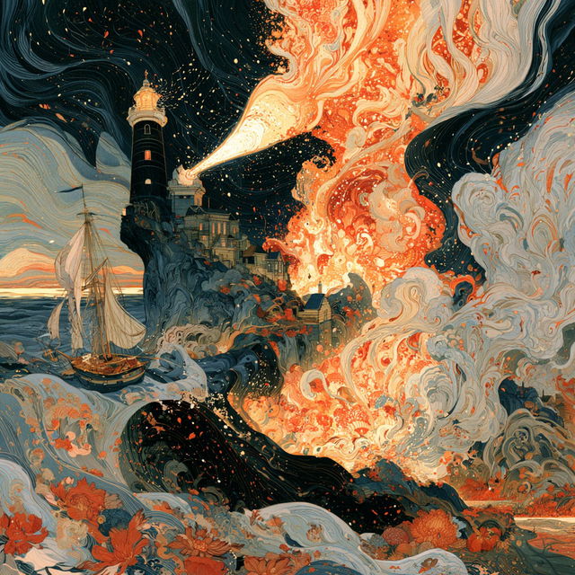 Victo Ngai style, Midjourney V8.2, render 2 of 4