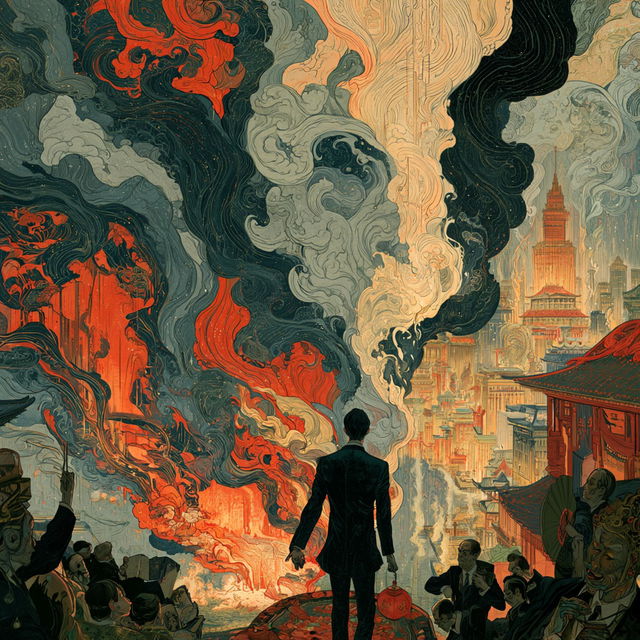 Victo Ngai style, Midjourney V8.2, render 3 of 4