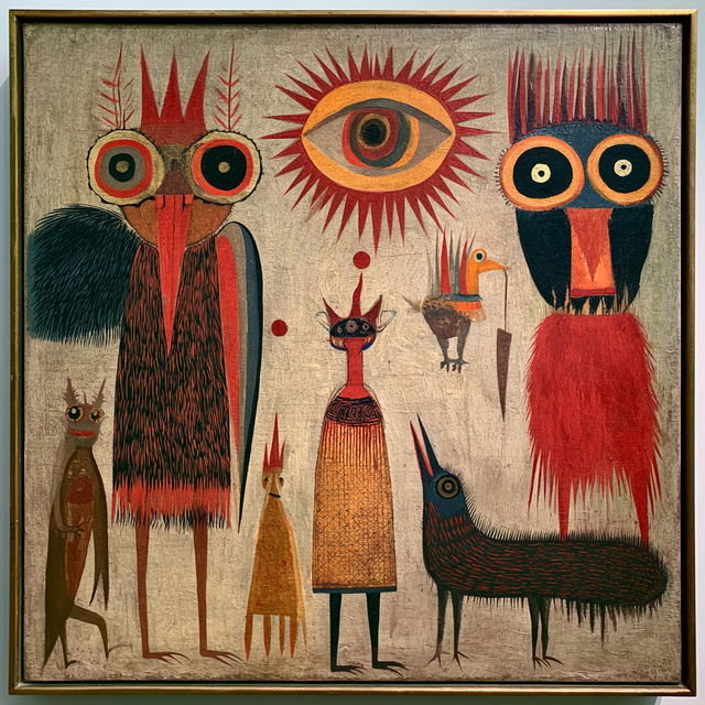 Victor Brauner style, Midjourney V8.2, render 2 of 4